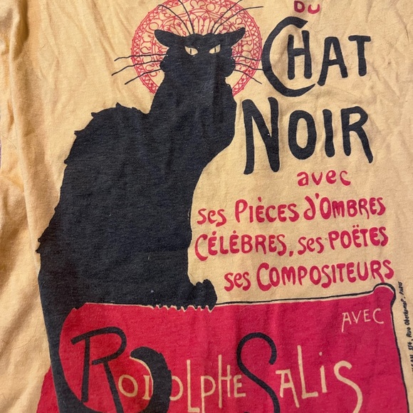 Vintage Noir cat tee - Picture 3 of 3